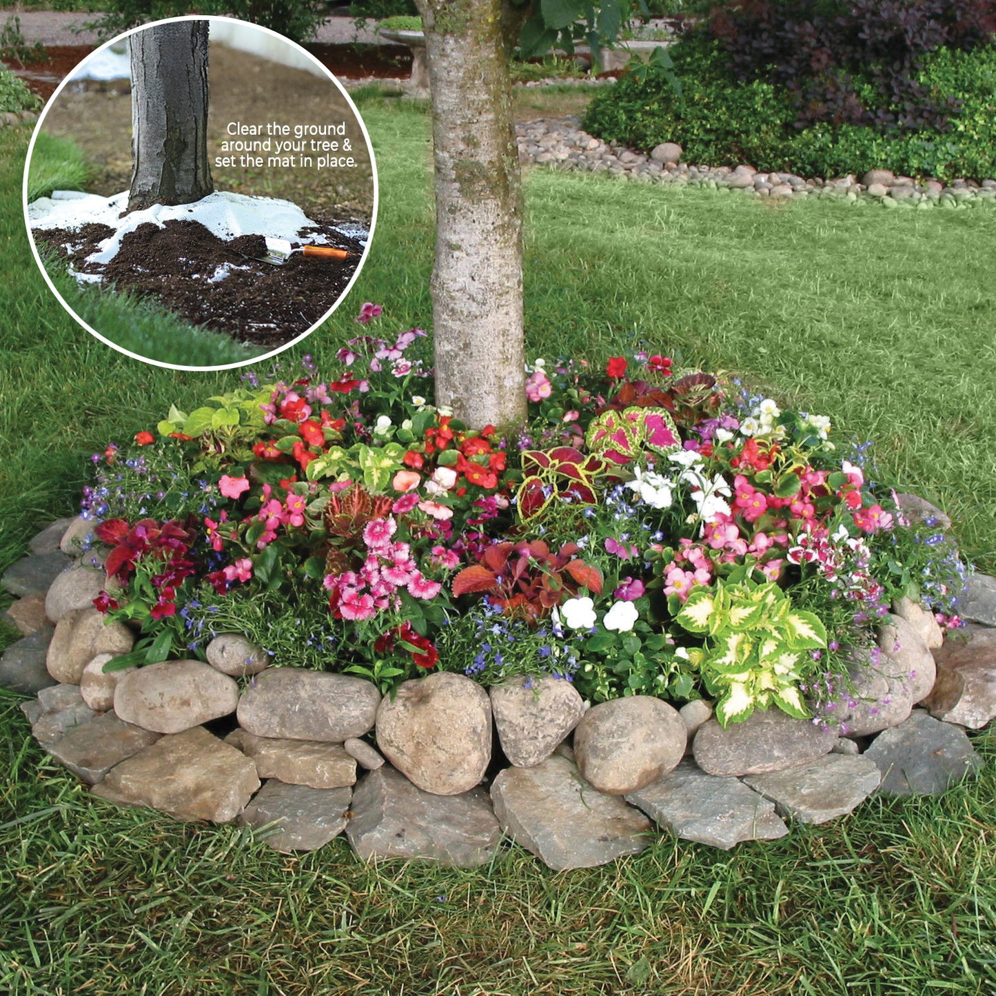 Shady Annual Tree Ring Flower Mat