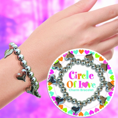 Silver Heart Charm Bracelet