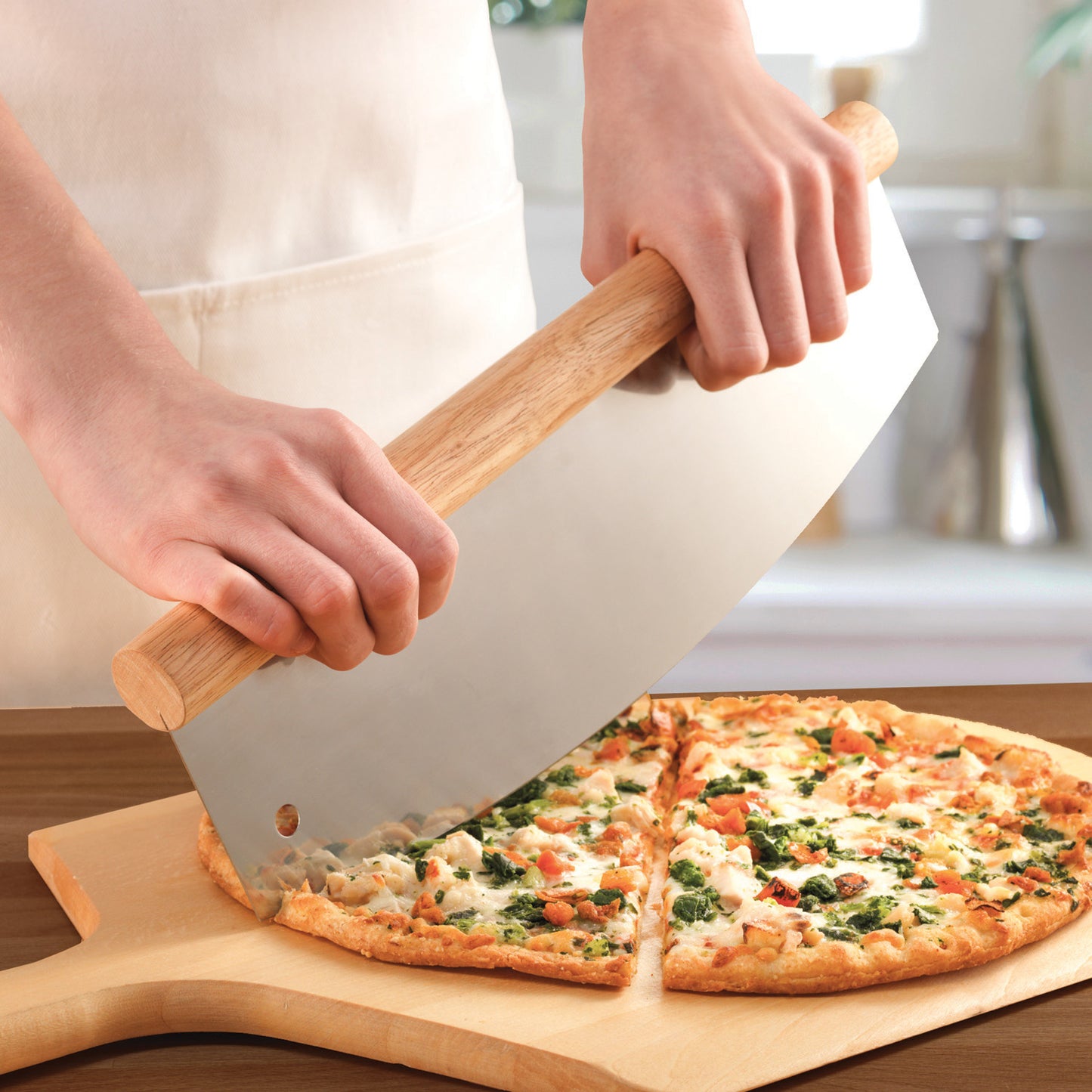 Bamboo Handle Rocking Cutter