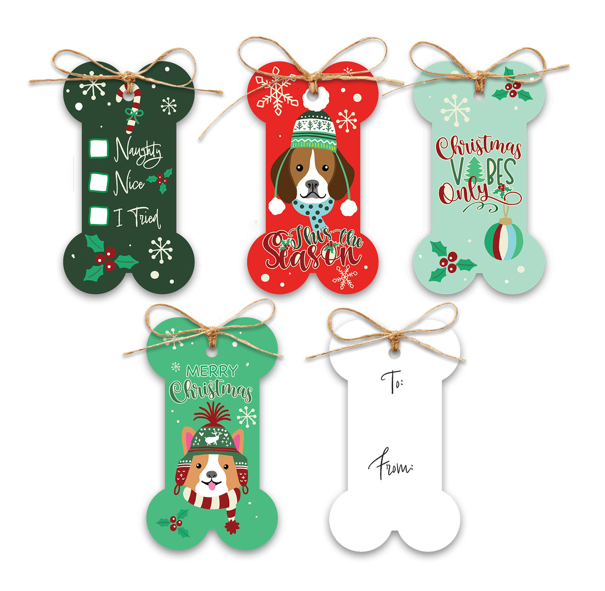 Pets In Hats Gift Tags