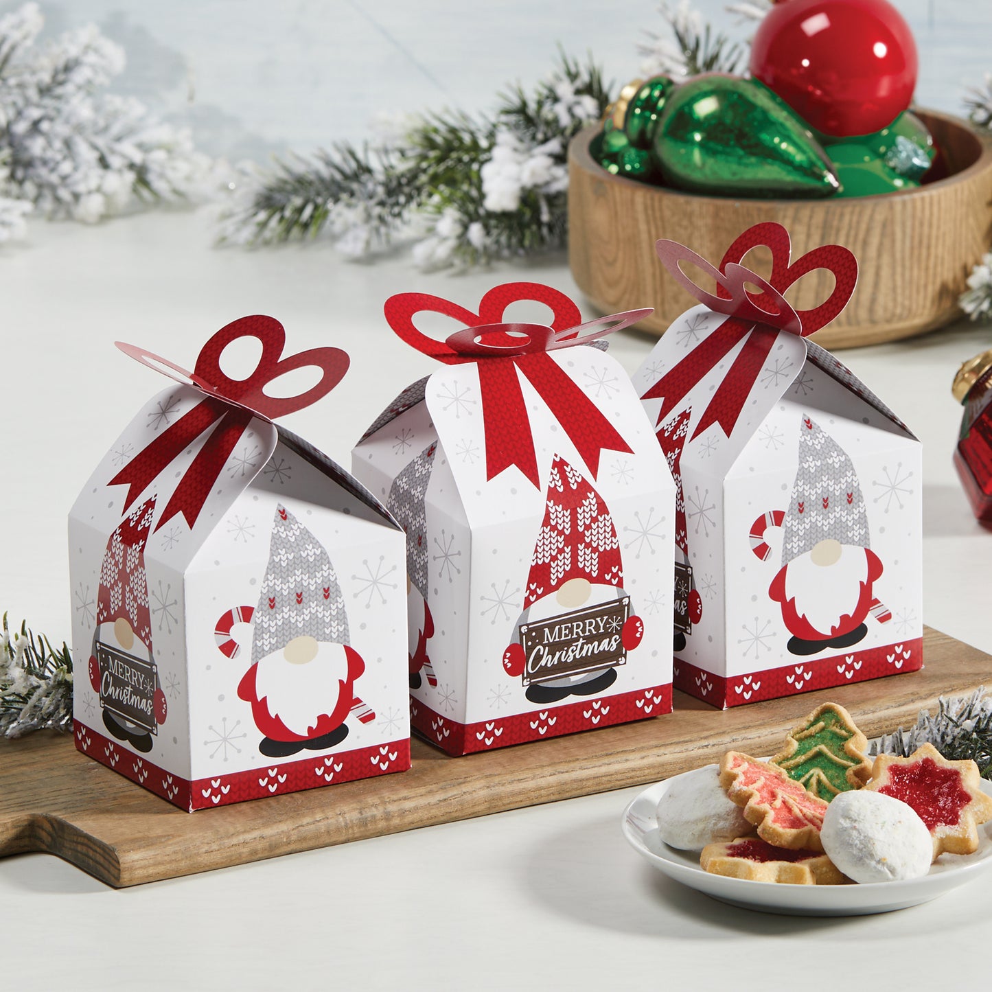 Cozy Gnome Ribbon Treat Boxes