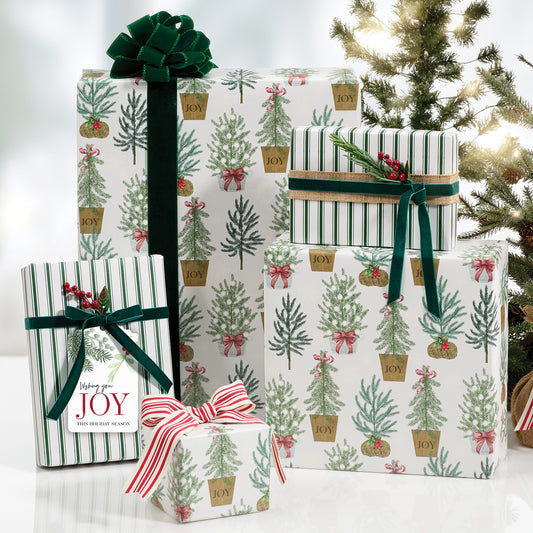 Topiary Tree Joy Jumbo Reversible Wrap