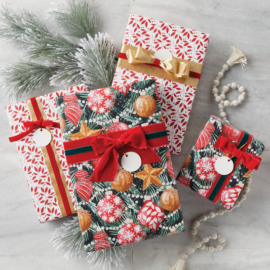 Elegant Ornaments Jumbo Reversible Roll Wrap
