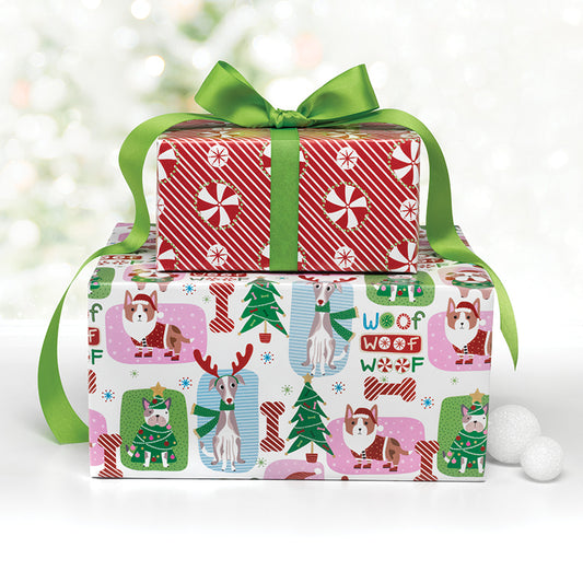 Pets Woof Woof Jumbo Reversible Roll Wrap