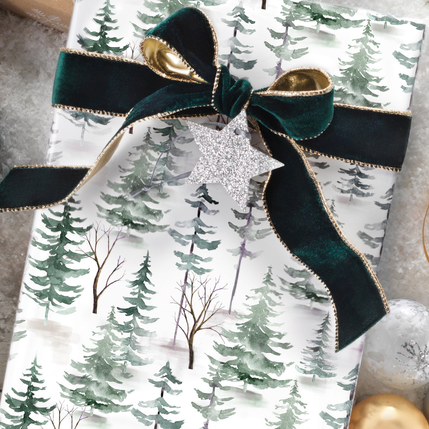 Winter Trees Jumbo Roll Wrap