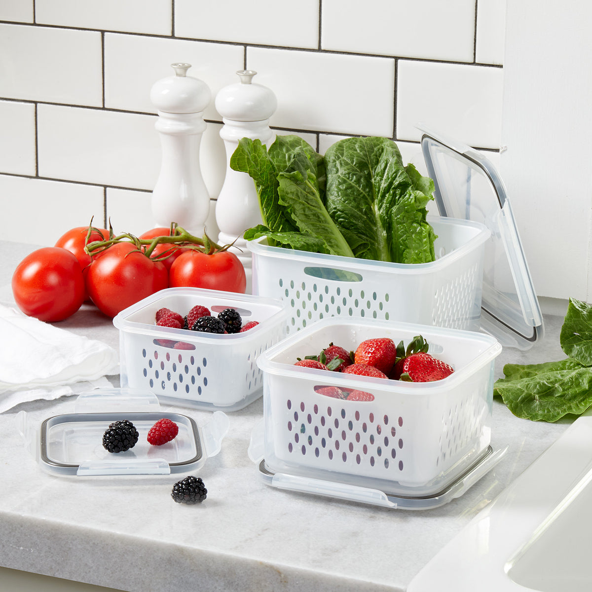 Straining Fridge Containers