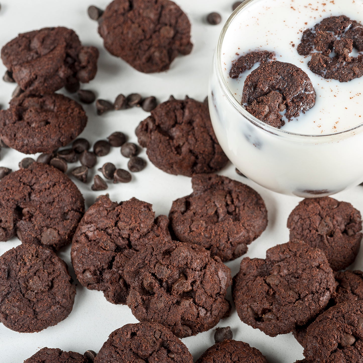 Double Chocolate Chip Cookies with Hershey's