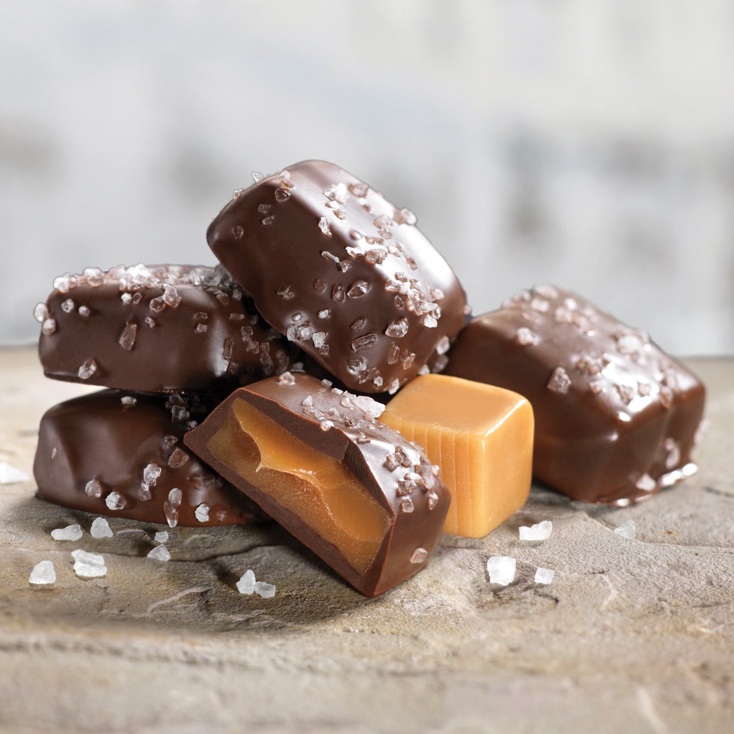 Dark Chocolate Sea Salt Caramels