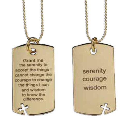 Serenity Dog Tag Necklace